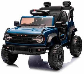 Carro elétrico para crianças 12V Ford Bronco com tração traseira, licenciado (1 Lugar) bateria de lítio, leitor de MP3 com entrada USB, luzes LED Azul
