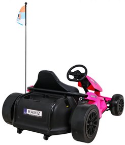 Kart elétrico para Crianças 24V SPEED 7 DRIFT KING Rodas Frente EVA, Rodas Atras Plastico, Assento de couro Rosa