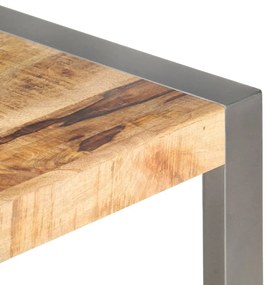 Mesa de centro 110x60x40 cm madeira de mangueira áspera