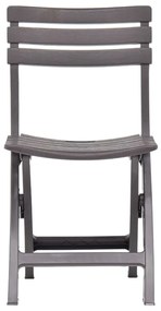 Cadeiras de jardim dobráveis 2 pcs plástico moca