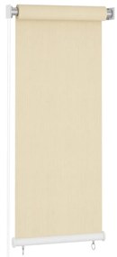 Estore de rolo para exterior PEAD 60x140 cm cor creme