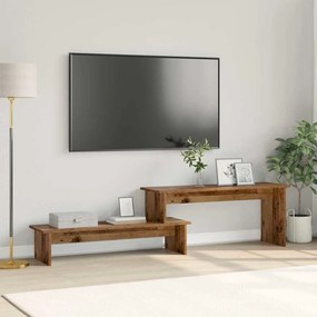 vidaXL Gabinete para TV com prateleira Madeira antiga 180 x 30 x 43 cm