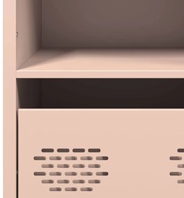 Aparador alto 101,5x39x103,5 cm aço rosa