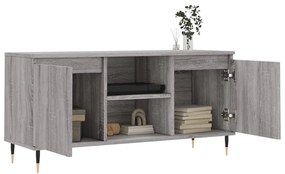 Móvel de TV 104x35x50 cm derivados de madeira cinzento sonoma