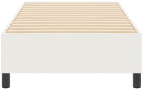 Cama Box VidaXL Creme 90x200 cm Tecido Acetinado