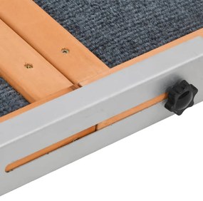Rampa para cães 120x30 cm madeira de abeto maciça cinzento