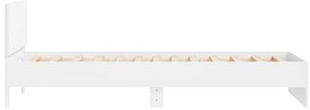 Estrutura cama c/ cabeceira 100x200 cm derivados madeira branco