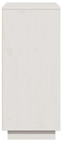 Aparador 110,5x35x80 cm madeira de pinho maciça branco
