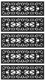 Tapetes de escada 5 pcs 25x75 cm borracha