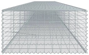Cesto gabião com cobertura 900x100x50 cm ferro galvanizado