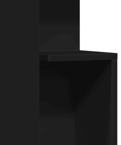Mesa de apoio 35x35x60 cm derivados de madeira preto