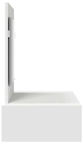 Mesa de Maquiagem Suspensa Branca 83x40x70 cm
