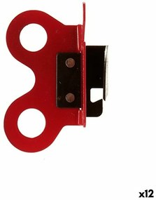 Abre-latas Vermelho Preto Aço (5 x 6,7 x 2,5 cm) (12 Unidades)