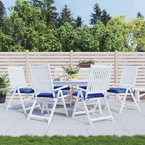 314928 vidaXL Almofadões de cadeira 6 pcs 50x50x7 cm tecido oxford azul