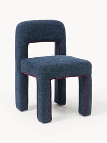 Cadeira de jantar estofada em bouclé Ana