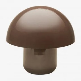 Lâmpada De Mesa ?30 Cm Em Ferro Zyora Castanho Café - Sklum