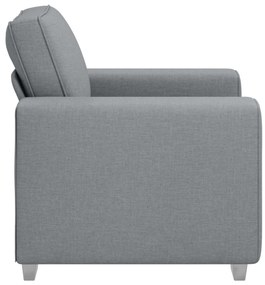 Cadeira de Sofá vidaXL Cinza Claro 59 cm em Tecido