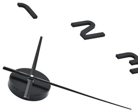 Relógio de parede 3D com design moderno 100 cm XXL preto