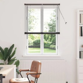 Persiana de Janela com cortinas Outros Manual Preto 80 x 130 cm Alumín