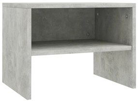 Mesas-de-cabeceira 2 pcs 40x30x30 cm contraplacado cinzento