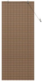 Persiana de Janela com cortinas Manual Castanho 90 x 220 cm Bambu