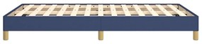 Estrutura de cama sem colchão 120x200 cm tecido azul