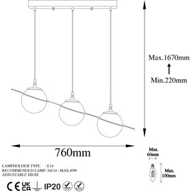 Candeeiro de Teto Hug – Branco – 76 cm