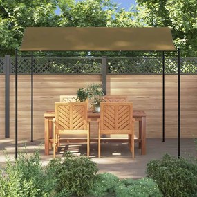 Toldo 3x2,4 m 180 g/m² cinzento-acastanhado