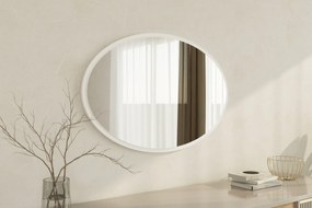 Espelho "Beyo" - 60 x 90 x 2,2 cm - Branco - Design Moderno