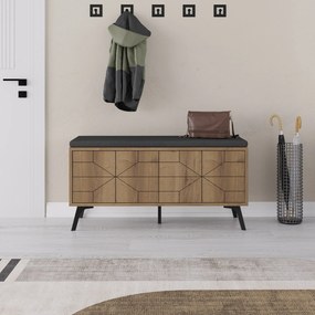 Armário Multiusos Berlin A – Nogueira – 60x200x35 cm