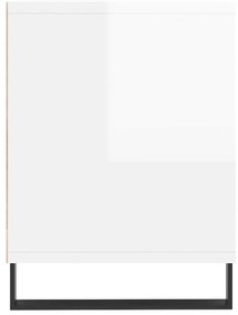 Móvel p/ TV 150x30x44,5 cm derivados madeira branco brilhante