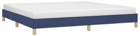 Estrutura de cama sem colchão 200x200 cm tecido azul