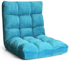 Cadeira de chão acolchoada ajustável com 14 posições - rosa