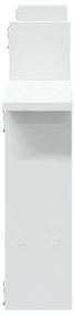 Prateleiras de parede 2 pcs 50x12x50cm derivados madeira branco