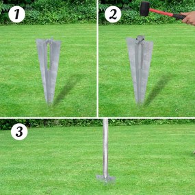 Cerca de arame com postes/espetos 15x1 m aço galvanizado