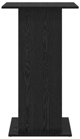 Mesa de Bar com Armazenamento Carvalho Preto 60x60x102 cm Madeira Enge