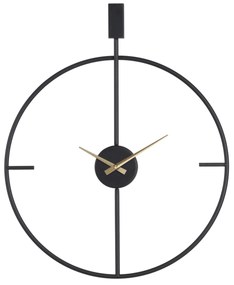 Relógio de Parede 50 X 5 X 62 cm Preto Metal