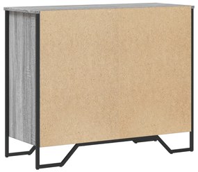 Cómoda 91x35,5x74,5 cm derivados de madeira cinzento sonoma