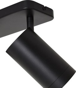 Candeeiro de Teto Moderno Preto 3 Luzes GU10 70mm - Jeana Luxe