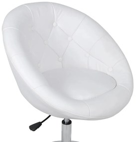 Bancos de bar 2 pcs couro artificial branco