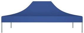 Teto para tenda de festas 4x3 m 270 g/m² azul