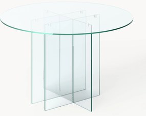 Mesa de jantar redonda de vidro Anouk, vários tamanhos