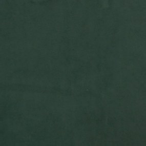 Estrutura de cama com colchão verde escuro 120x190 cm Veludo