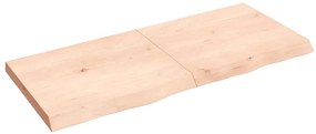 Prateleira de parede 140x60x(2-6)cm carvalho maciço não tratado