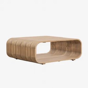 Rectangular 140x75 Cm Acacia Wood Brivori Garden Coffee Table Marrom Acácia Claro - Sklum