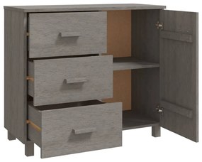 Aparador HAMAR 90x40x80 cm pinho maciço cinza-claro
