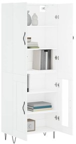 Armário alto 69,5x34x180 cm derivados de madeira branco