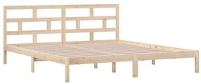 Estrutura de cama 140x190 cm pinho maciço