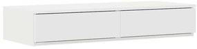 Gavetas para Cama Branca 75x36,5x16,5 cm em Madeira de Engenharia