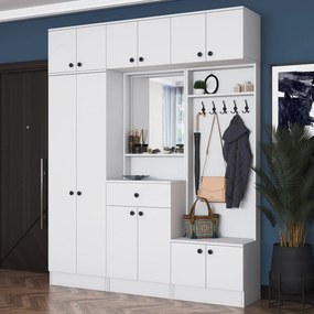 Hall Stand EA108 – Branco – 179,6 x 226,4 x 35,5 cm